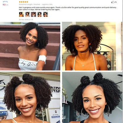 Brazilian Afro Kinky Curly U-Part Wig