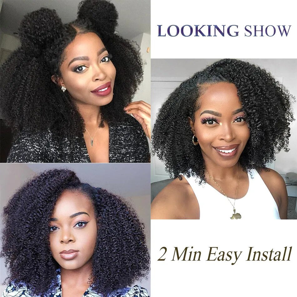 Brazilian Afro Kinky Curly U-Part Wig