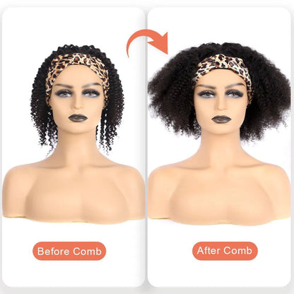 Headband Kinky Wig