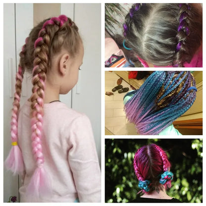 Synthetic Braiding Hair - Ombre Colors