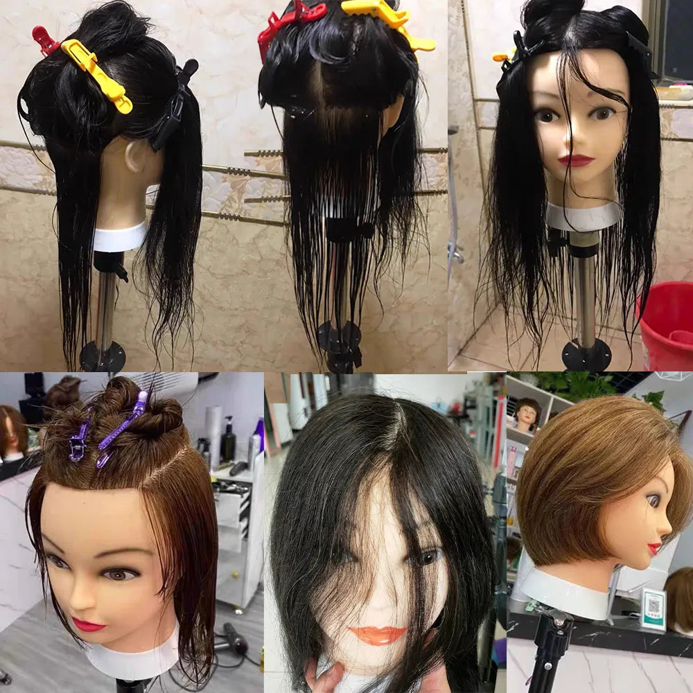 Practice Hair Mannequin - 100% Human Hair