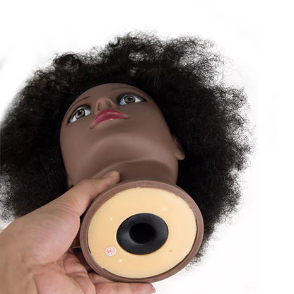 Afro Mannequin Head - 100%Real Hair