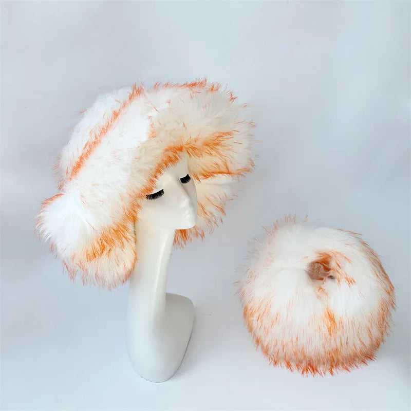 Faux Fur Handbag & Hat