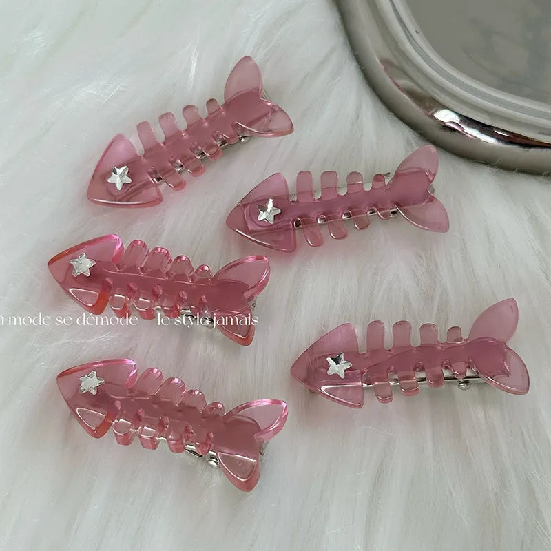 Y2K Pink Fish Hairclip