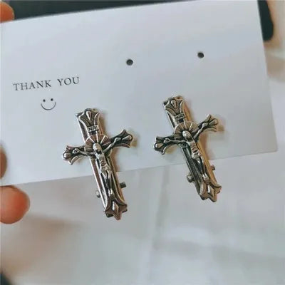 Metal Cross Hair Clips