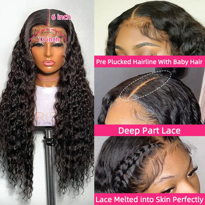 Water Wave Wig - 100% Human Hair