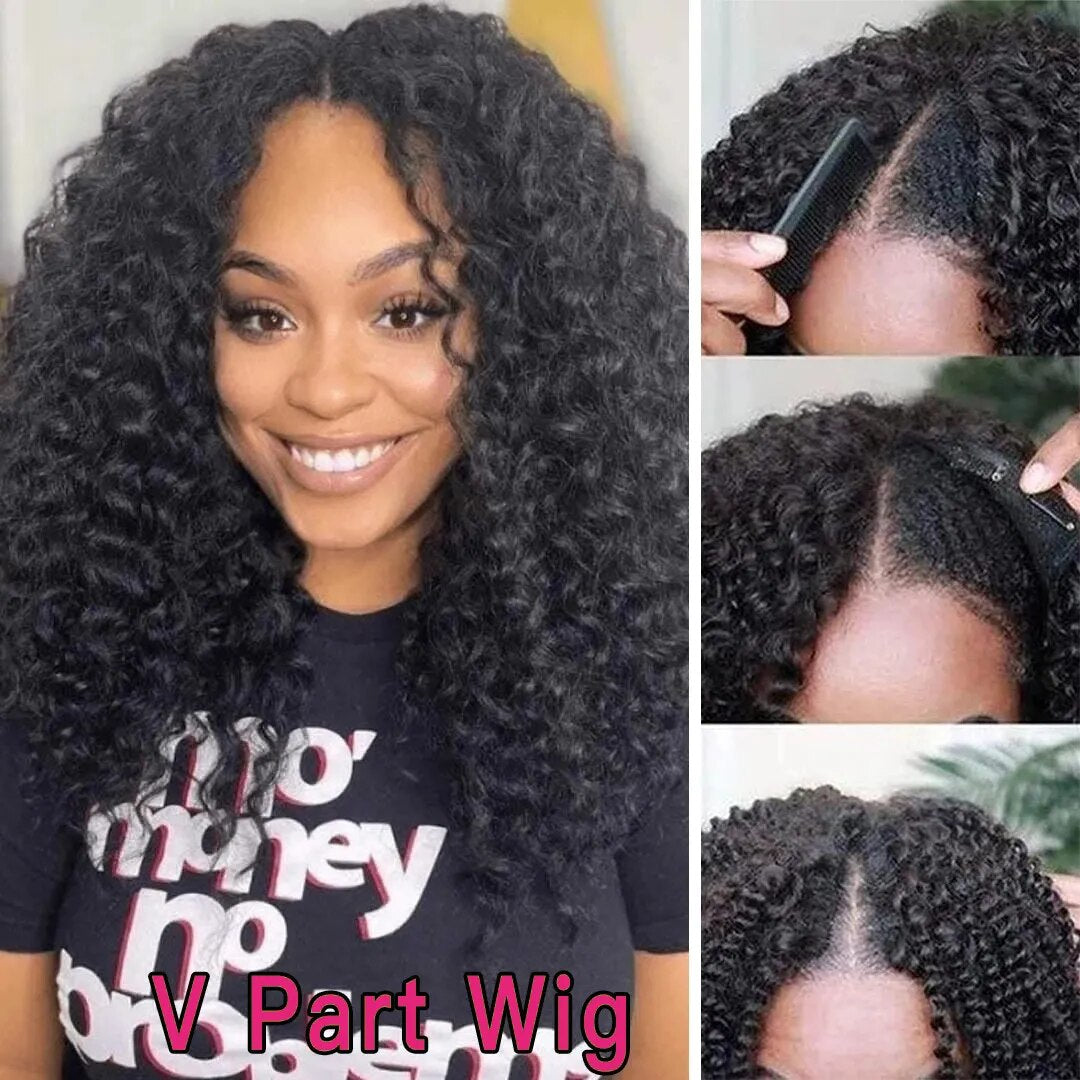 Brazilian V-Part/U-Part Wig