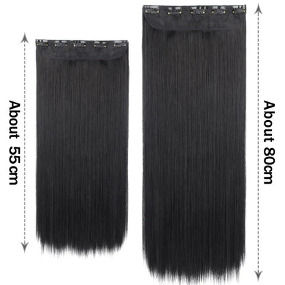 Synthetic Clip In Extensions Set