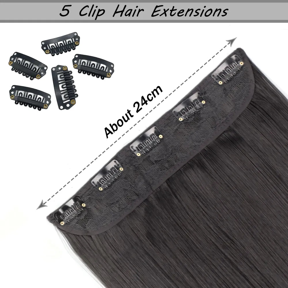 Synthetic Clip In Extensions Set