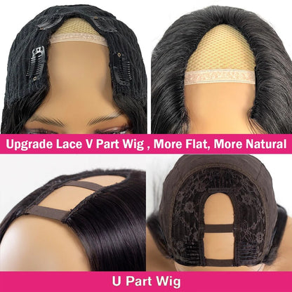 Brazilian V-Part/U-Part Wig