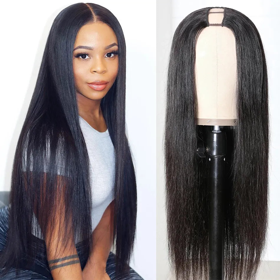 Straight Brazilian U-Part Wig