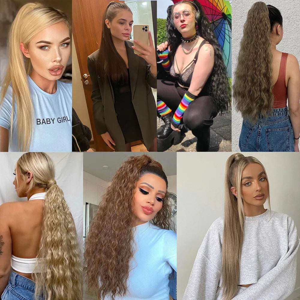 Synthetic Long Ponytail