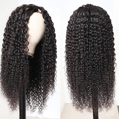 Curly U-Part/V-Part Wig